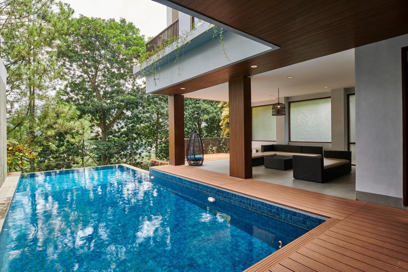 Asmaya Hill View Villa 7 Bedrooms With A Private Swimming Pool Бандунг Экстерьер фото